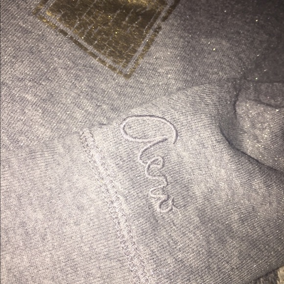 Aeropostale grey and gold sweater - Picture 2 of 3